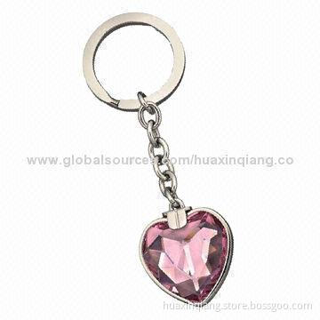 Diamond Heart USB Flash Drive, 512MB-32GB Capacity, Metal & Diamond Material, 5-year Warranty, USB2
